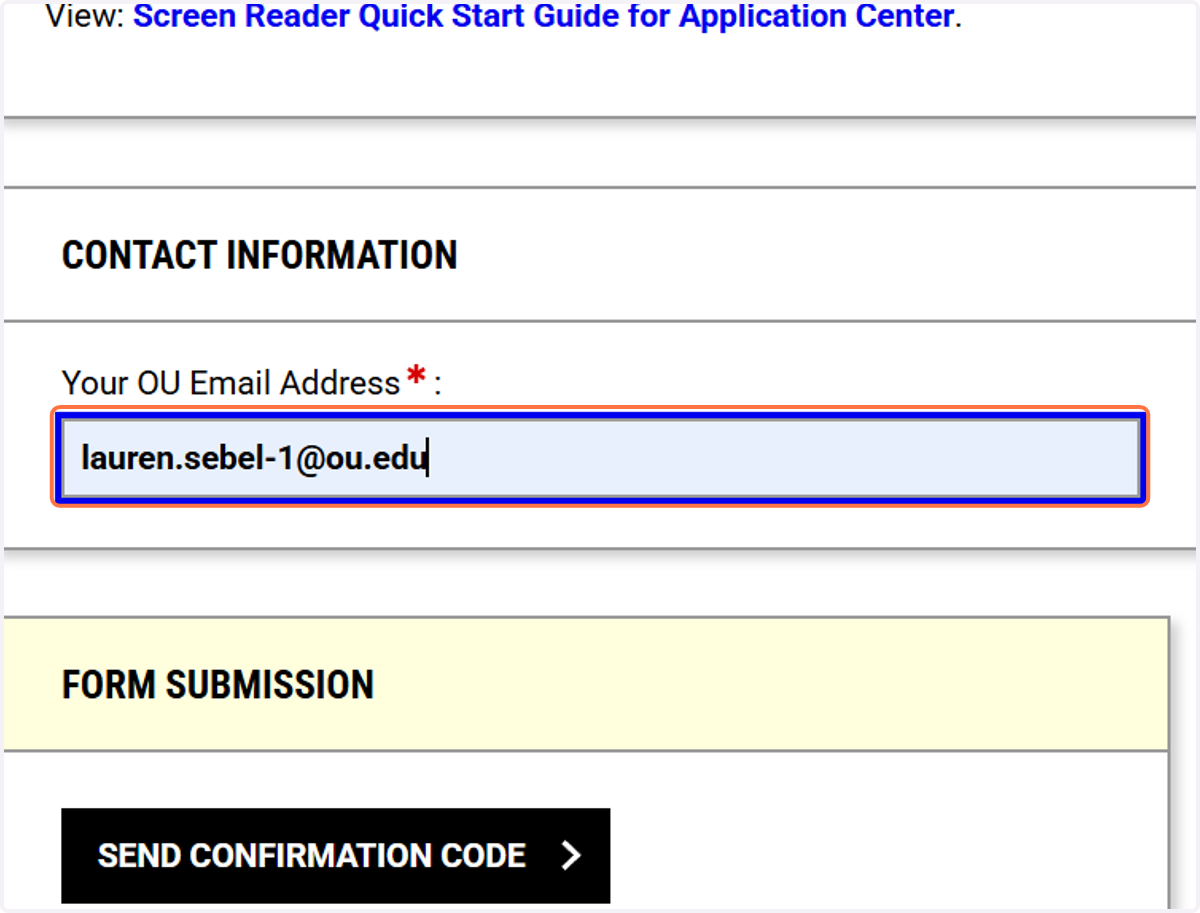 Enter in your contact information