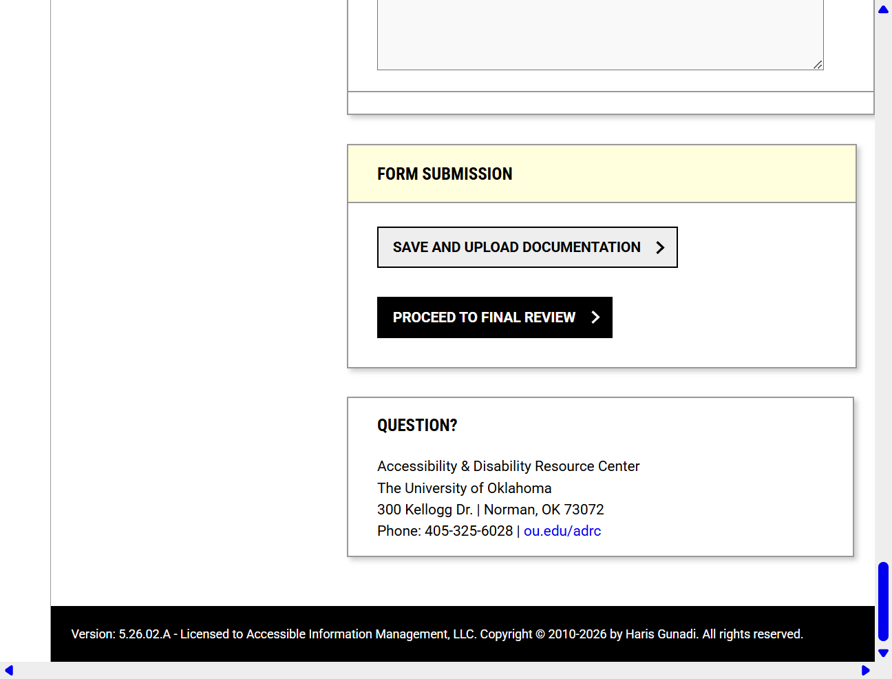 Click on SAVE AND UPLOAD DOCUMENTATION