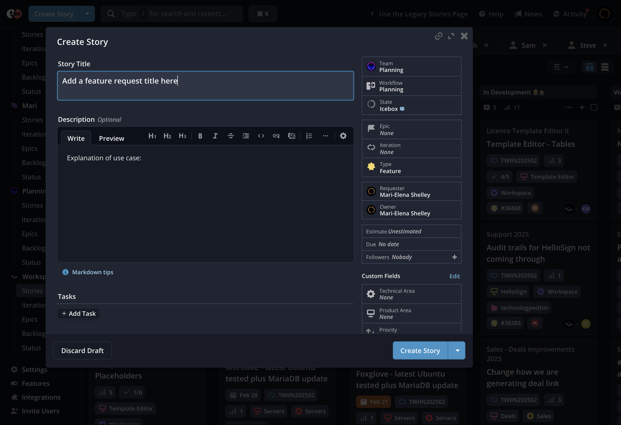 Add a title for the feature request