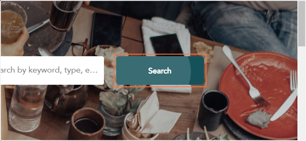 Click Search to find all dinner in your chosen city on your chosen date.