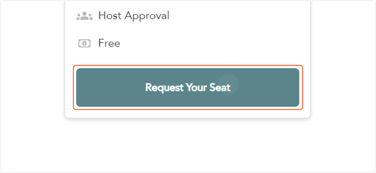 Once you've read the dinner information, click on "Request Your Seat."
