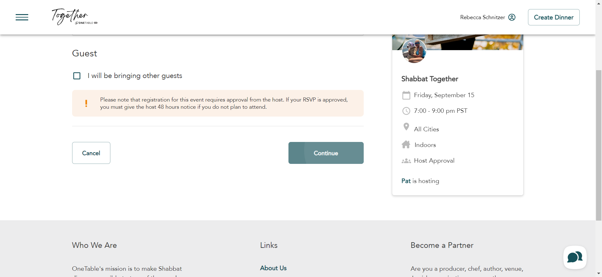 Click on Continue
