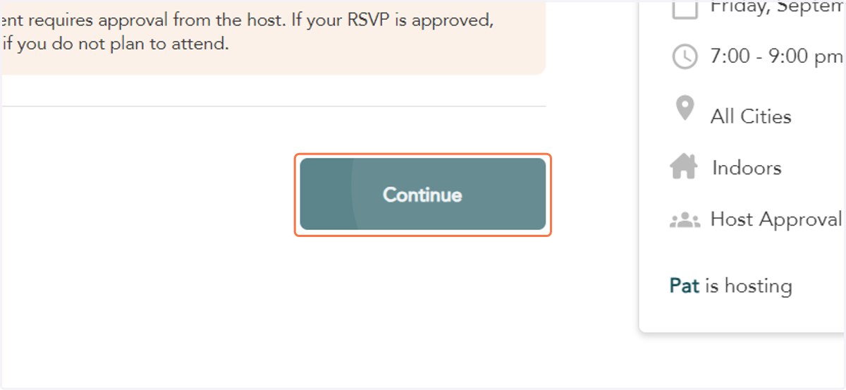 Click on Continue