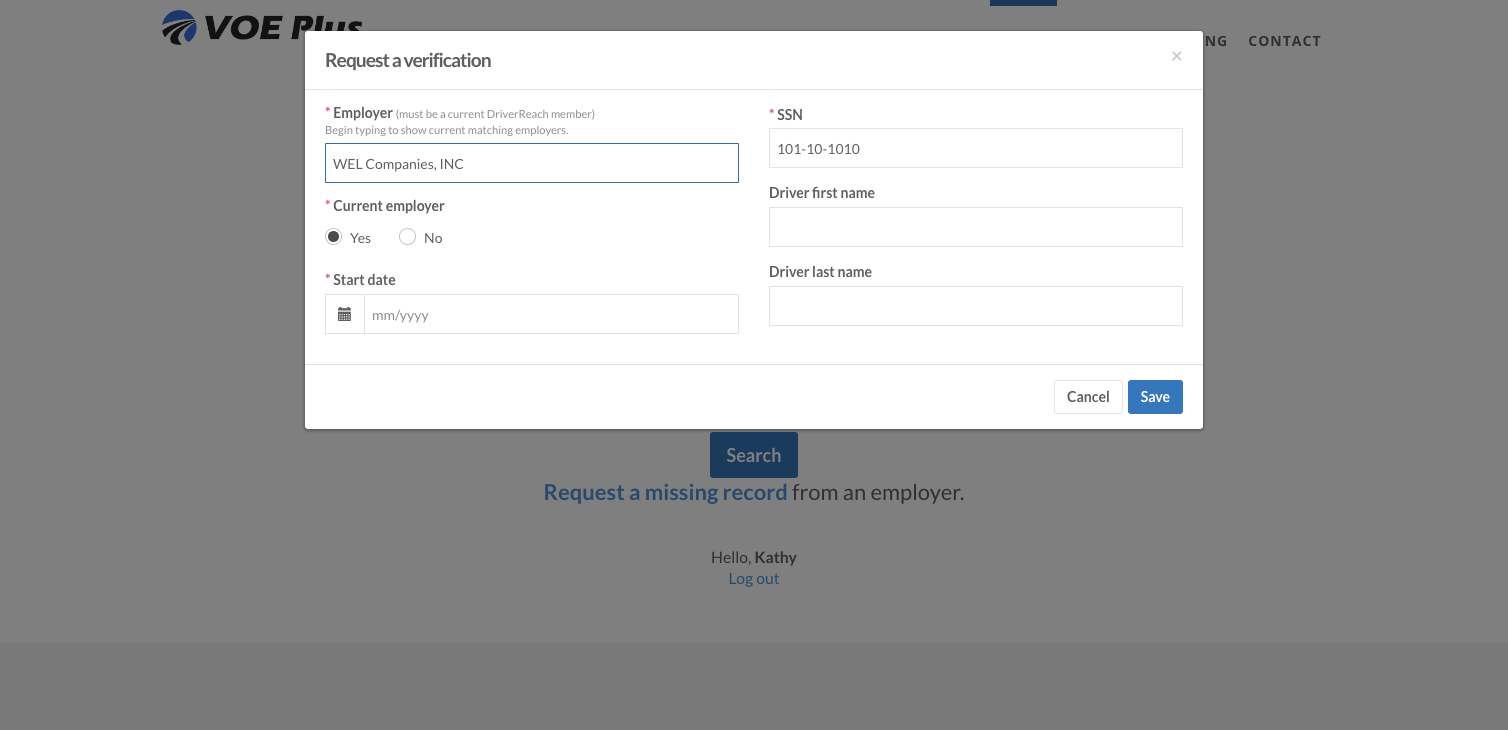 fill out the required fields