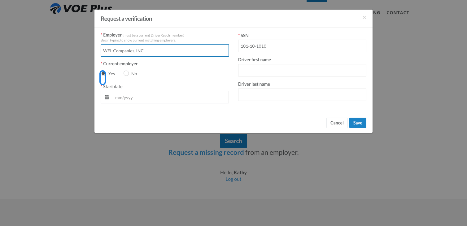fill out the required fields