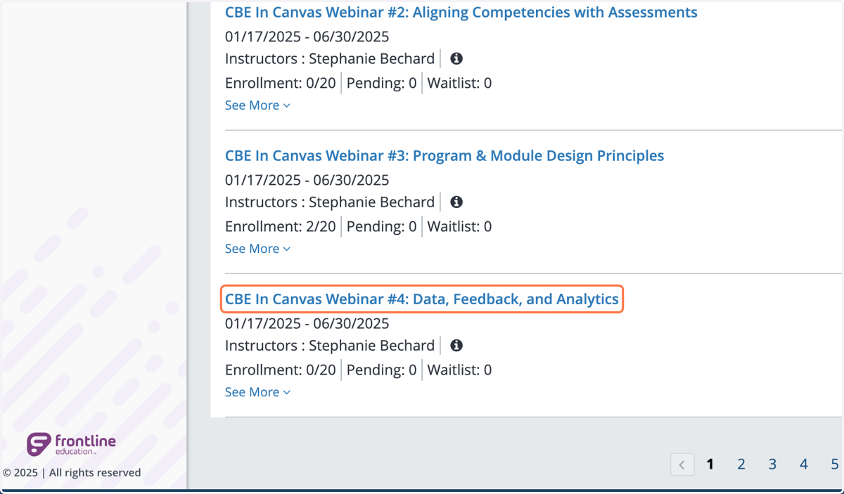 Click on CBE In Canvas Webinar #4: Data, Feedback, and Analytics