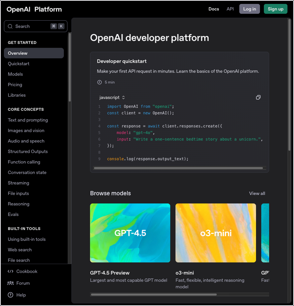 Go to https://platform.openai.com/