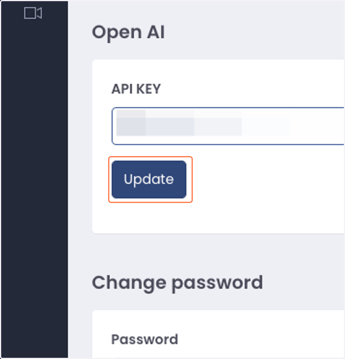 Click on Update