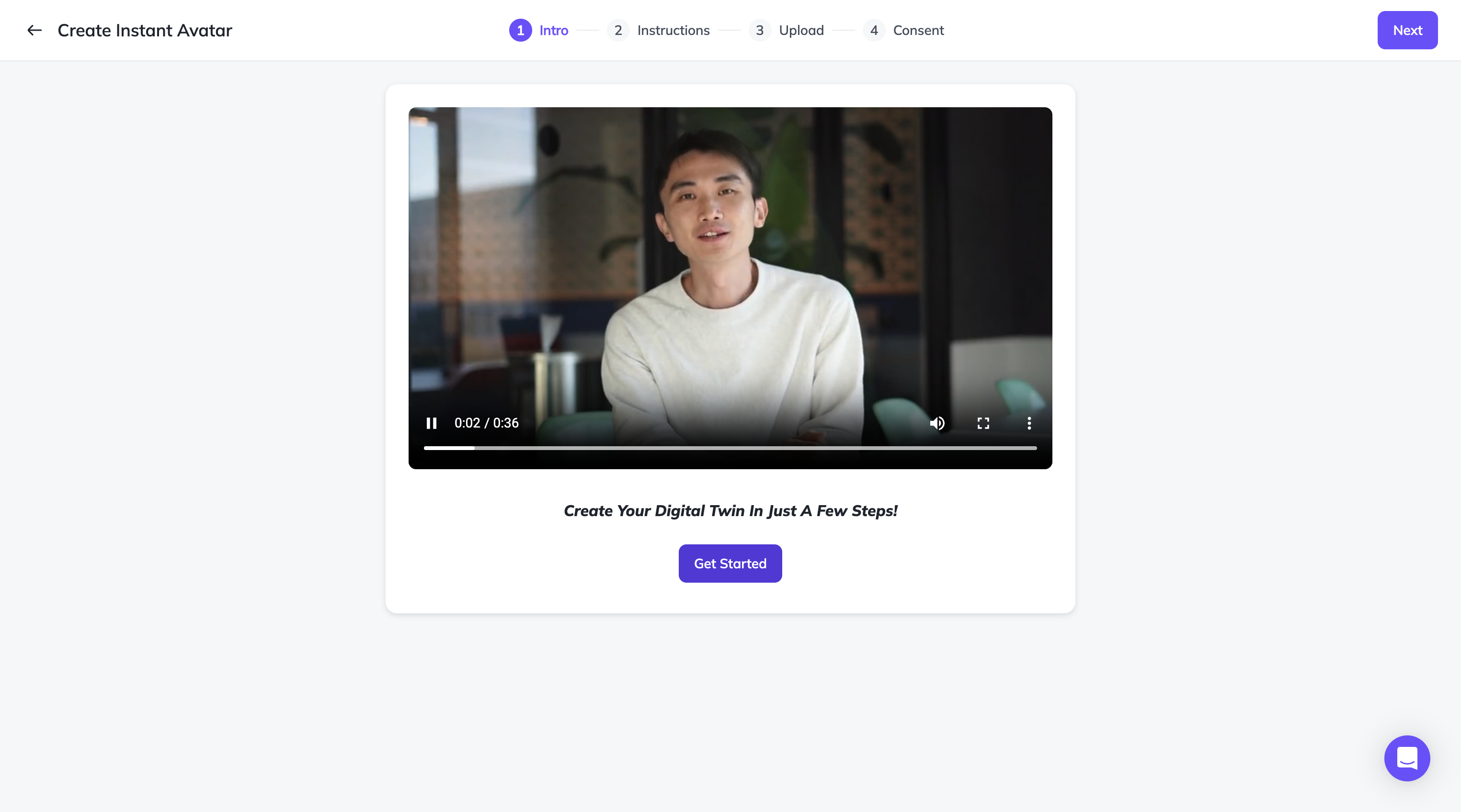 Click on Get Started