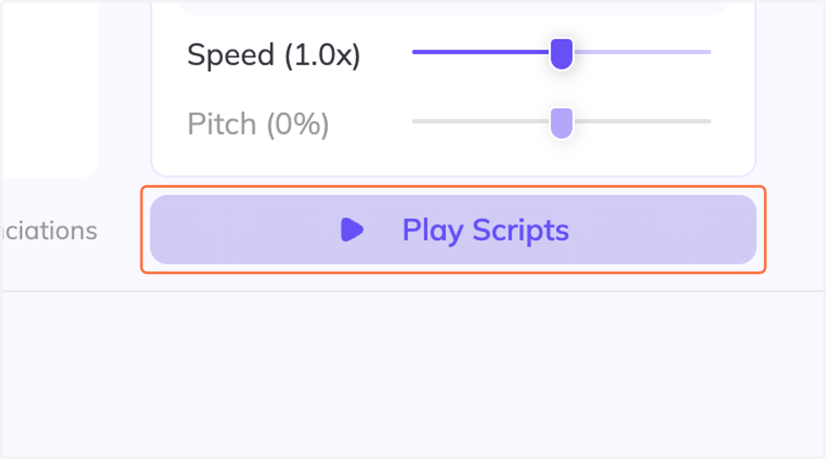Click on Play Scripts
