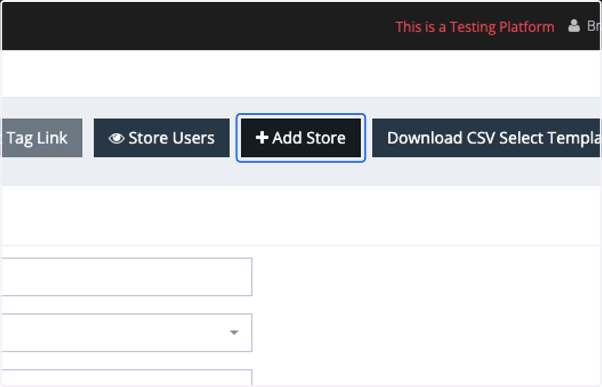 Click on Add Store