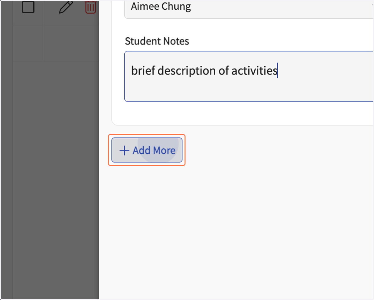 To add hours for another day, click on "+ Add More."