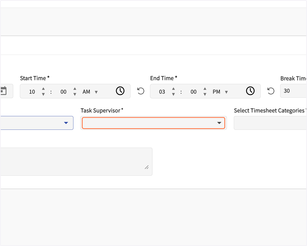 Select your Site/Task Supervisor's name (if applicable).