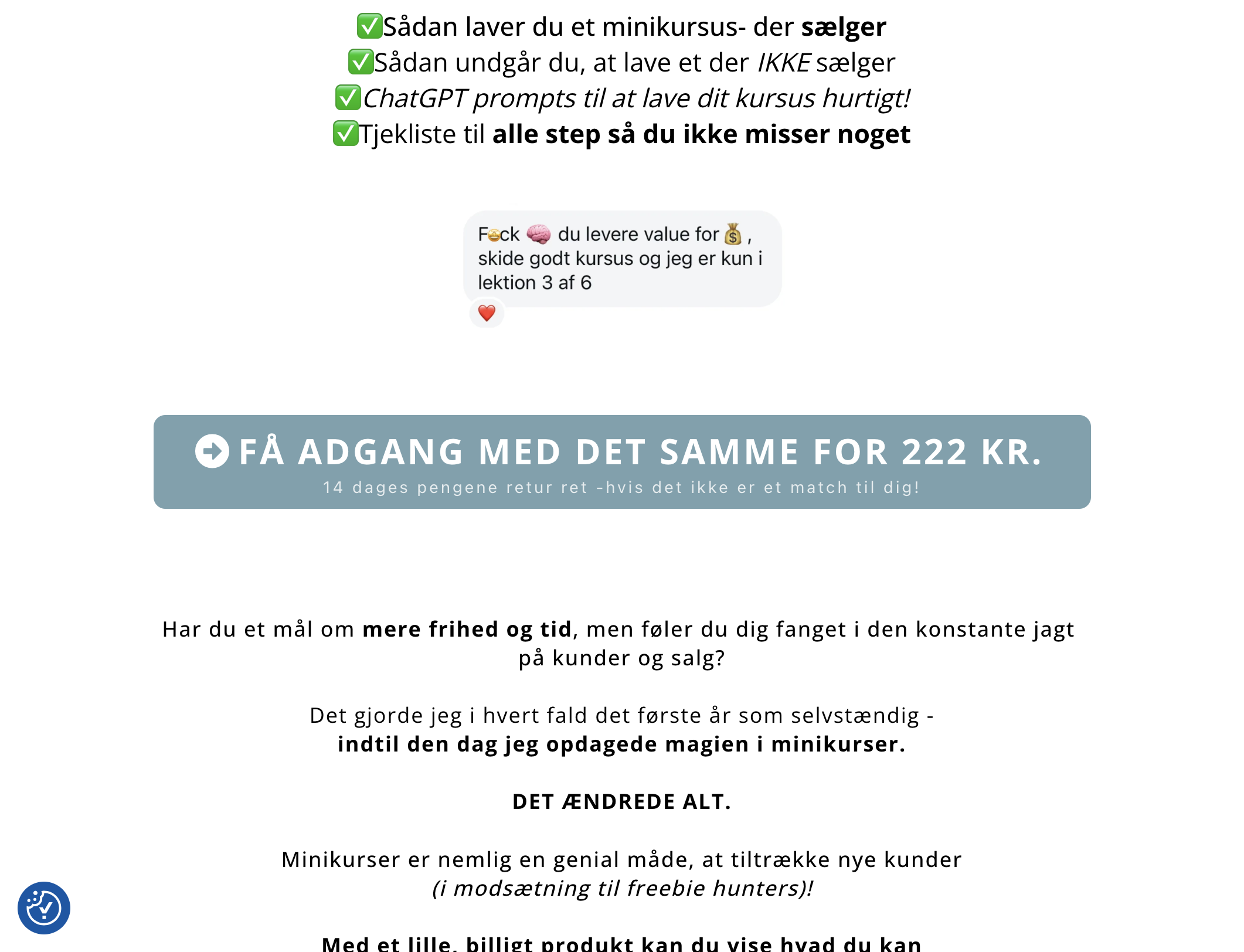 Din funnel åbner nu - klik på knappen eller linket, der tager dig til betalingsvinduet
