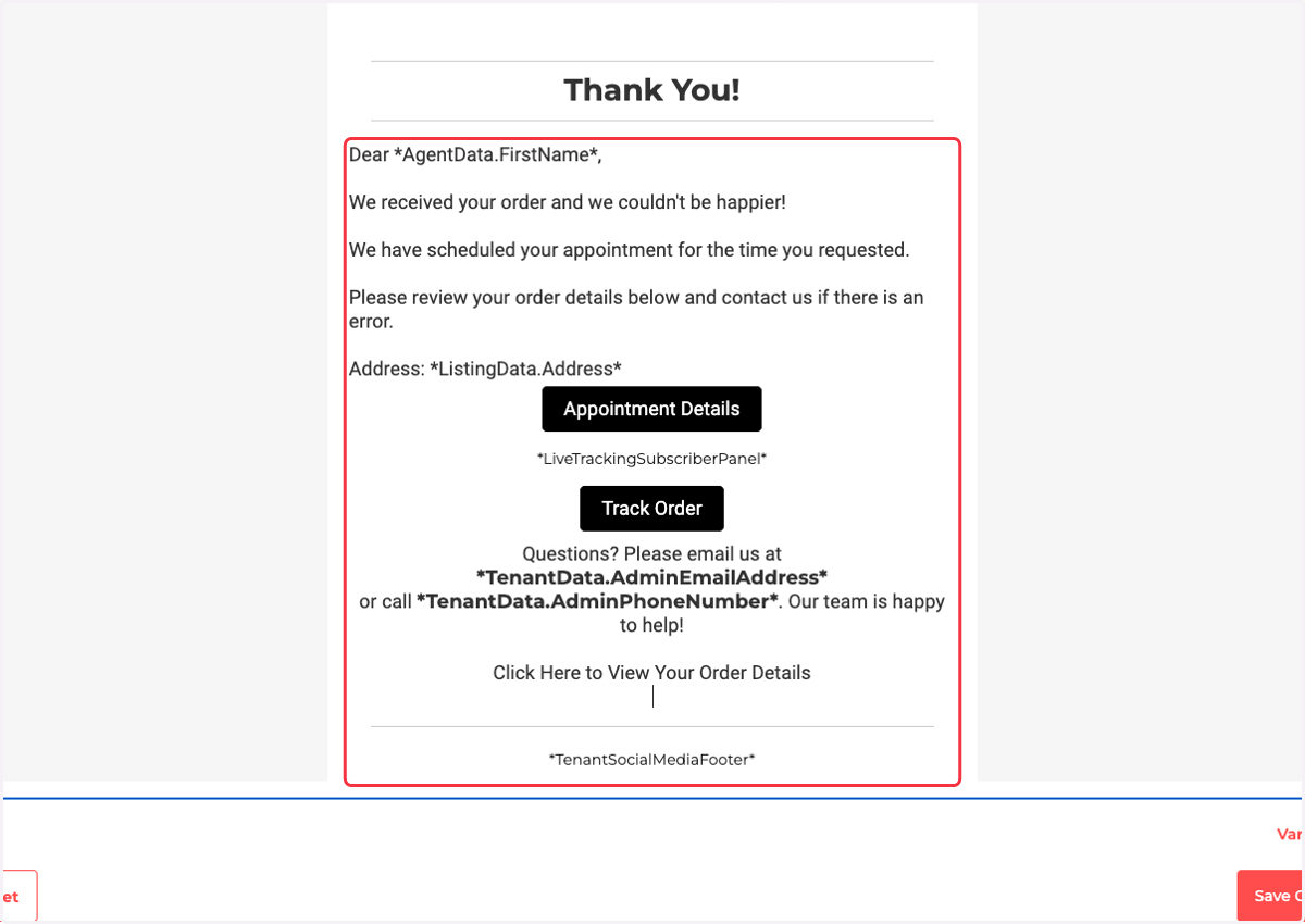 Let's add some text and set the link!