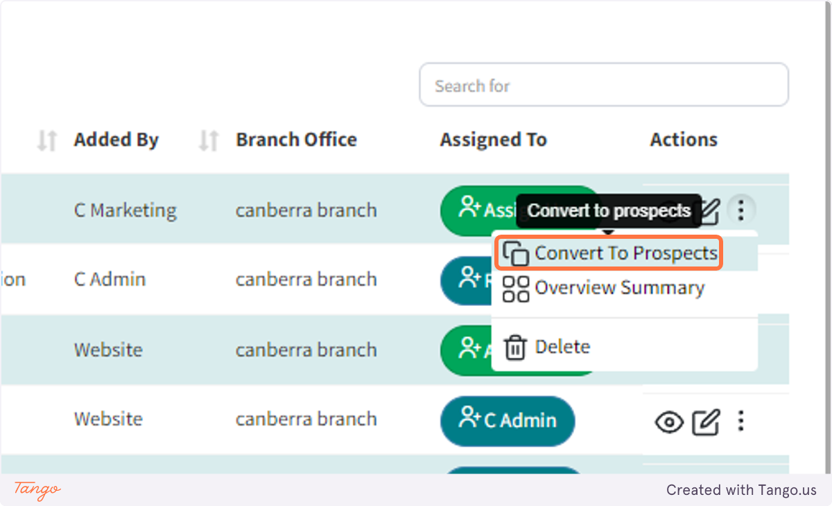 Prospect Tracking System Tracking Lead, Prospect & Clients | Condat