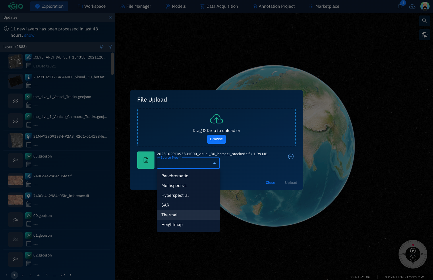 Upload from anywhere | GIQ Documentation