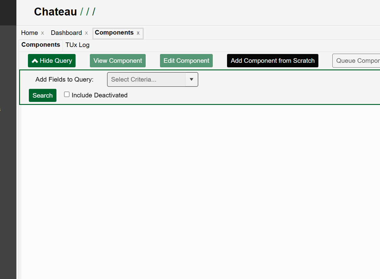 Click on Add Component from Scratch