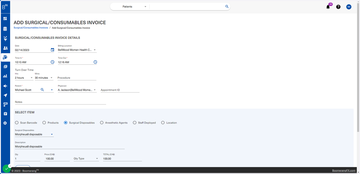 Once all fields are filled, scroll down to find the button Add Item