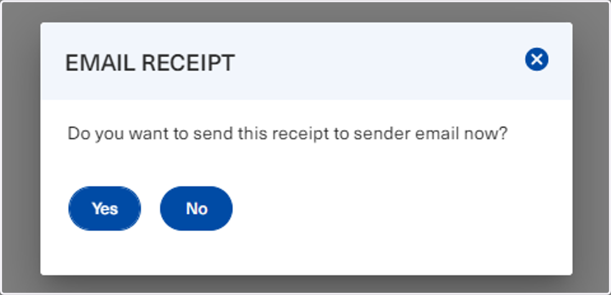 The user will be prompted with this pop-up and is free to choose the appropriate option