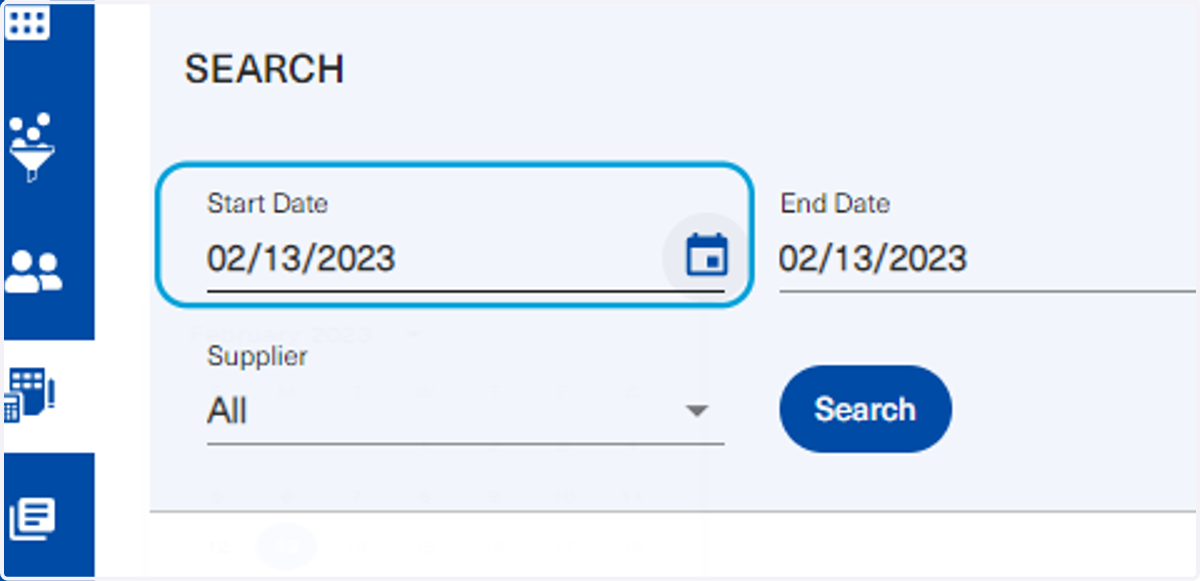 Users are capable of viewing the purchase orders created within a specific timeframe