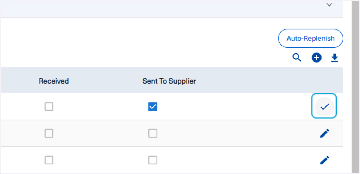 Click on the check mark to confirm your edits