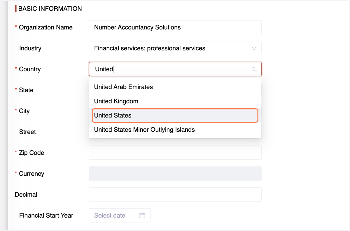 Indicate the country in which your organization primarily conducts its business activities.