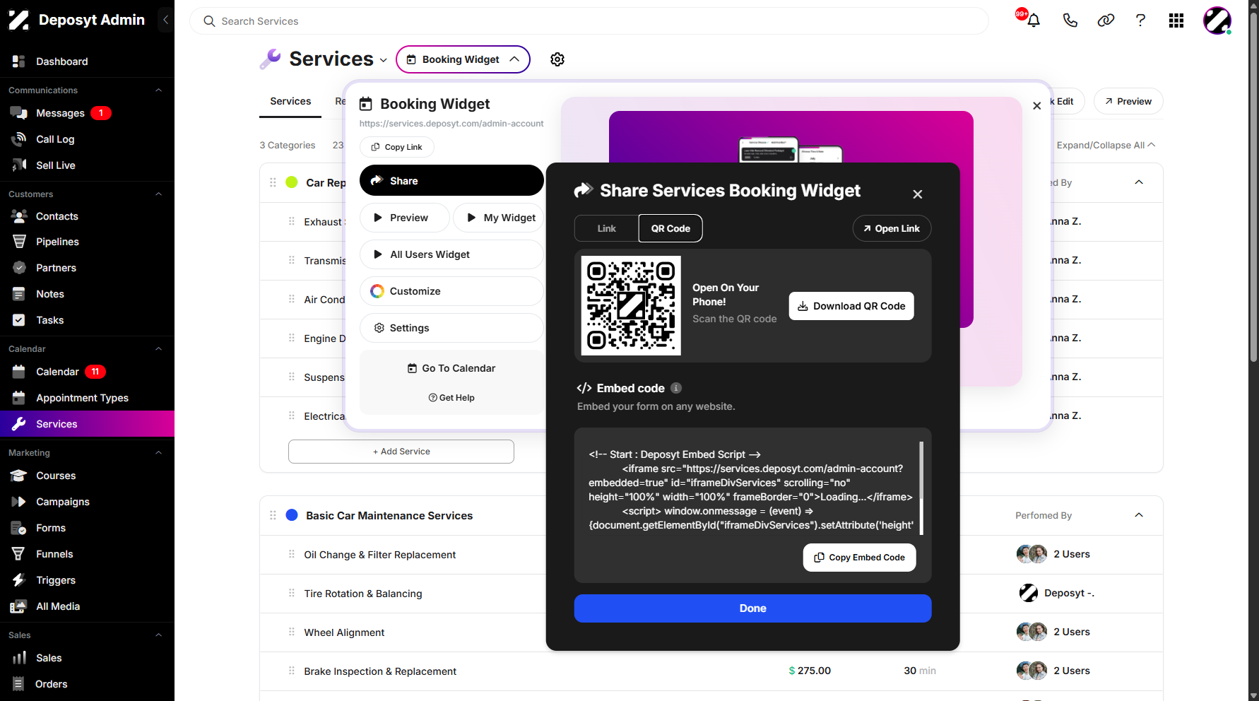 Step 8: From here, you can now view the actual QR Code.