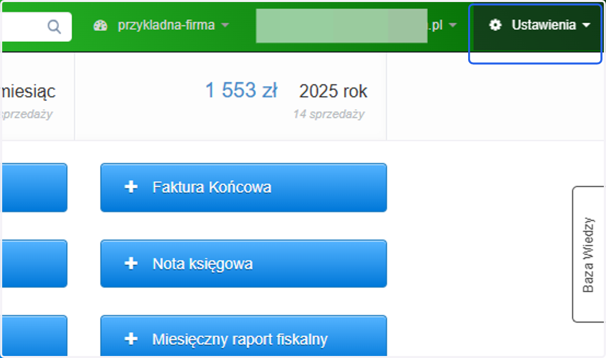 Chcąc aktywować integrację, przejdź do Ustawienia >