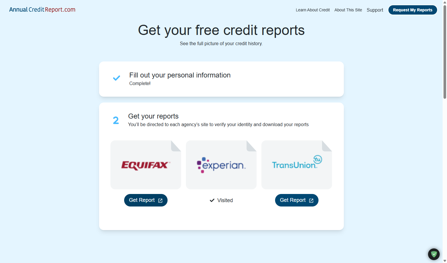 Click on Get Report