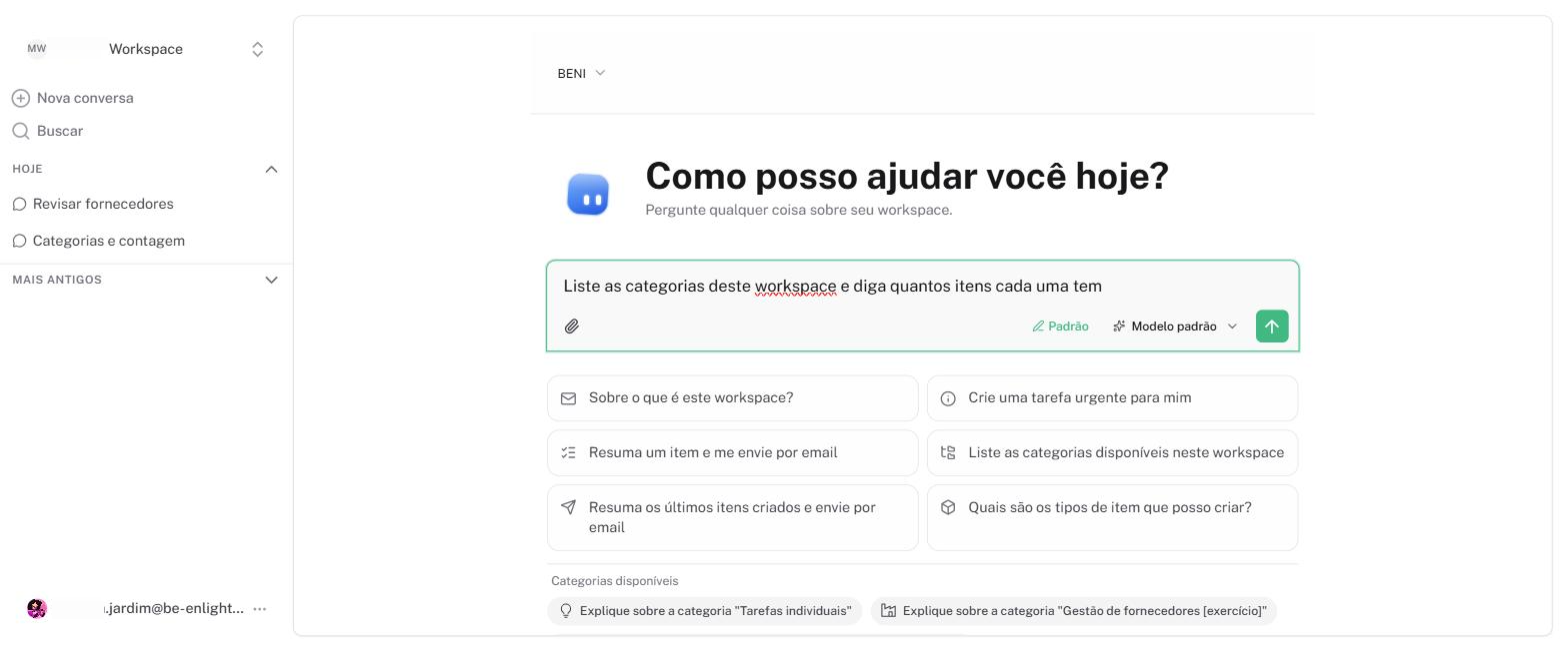Pedido escrito no campo de mensagem