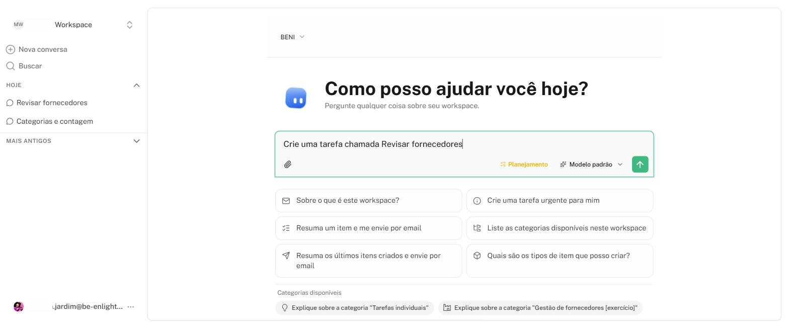 Para um pedido que altera dados, clique em Padrão para trocar para Planejamento antes de enviar.