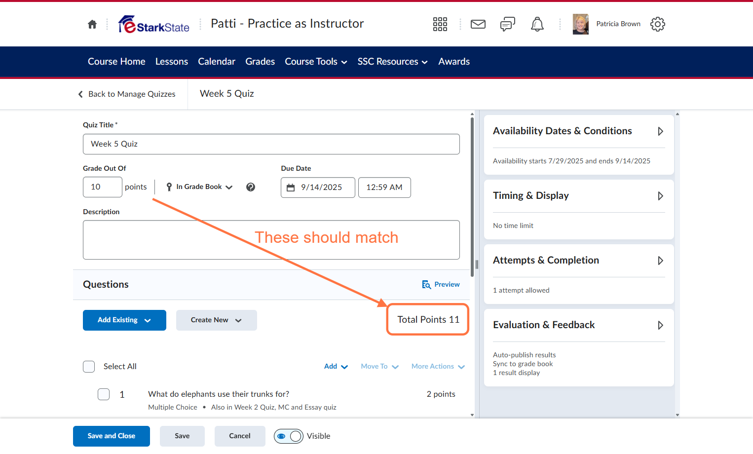 Click on Week 5 Quiz