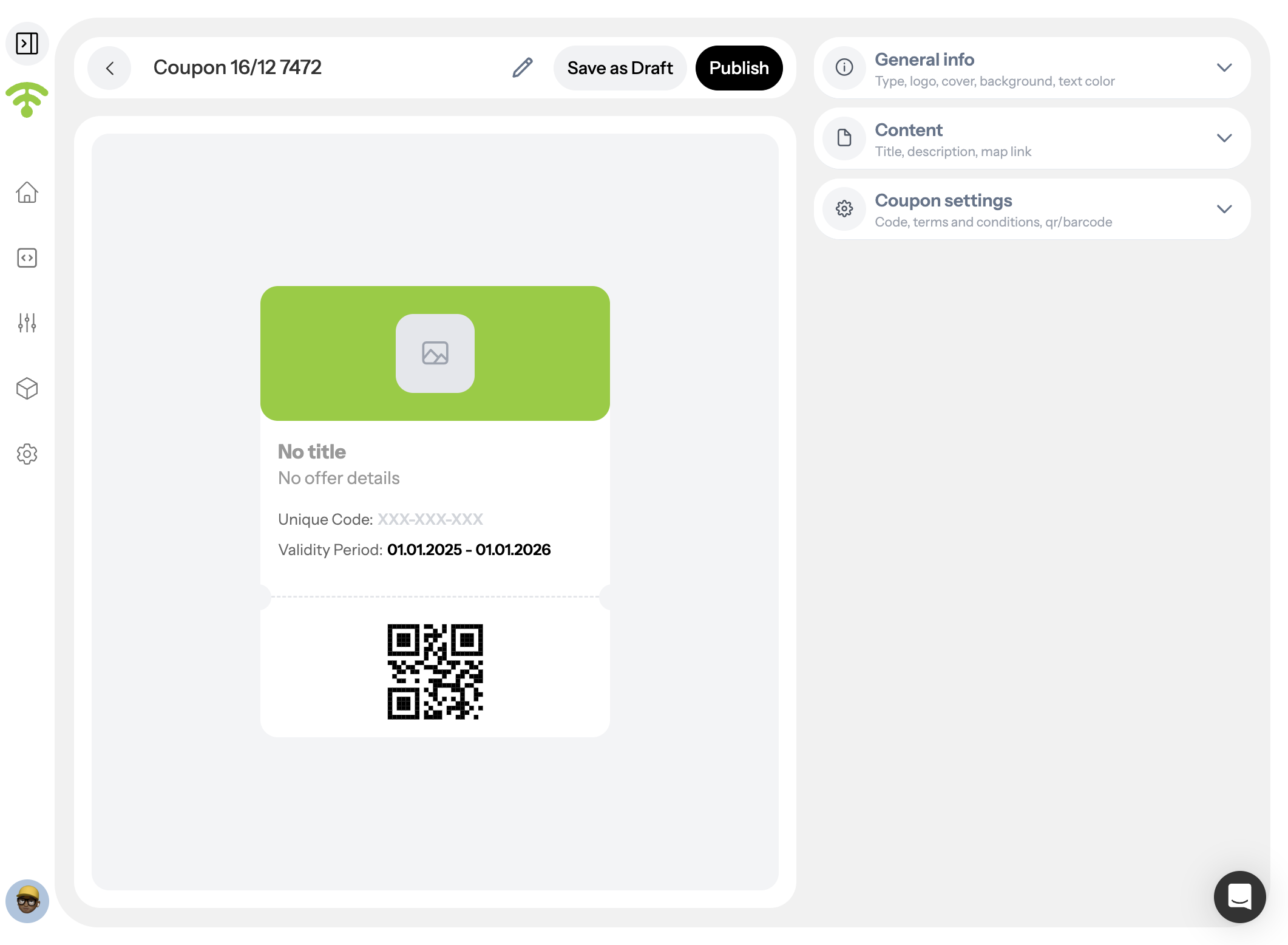Preview and Set Up Your Coupon