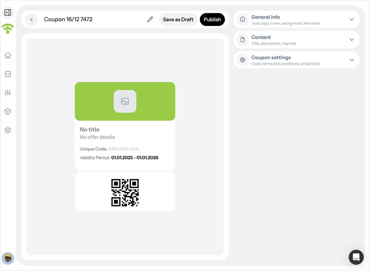 Preview and Set Up Your Coupon