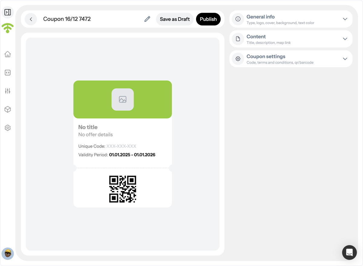 Preview and Set Up Your Coupon