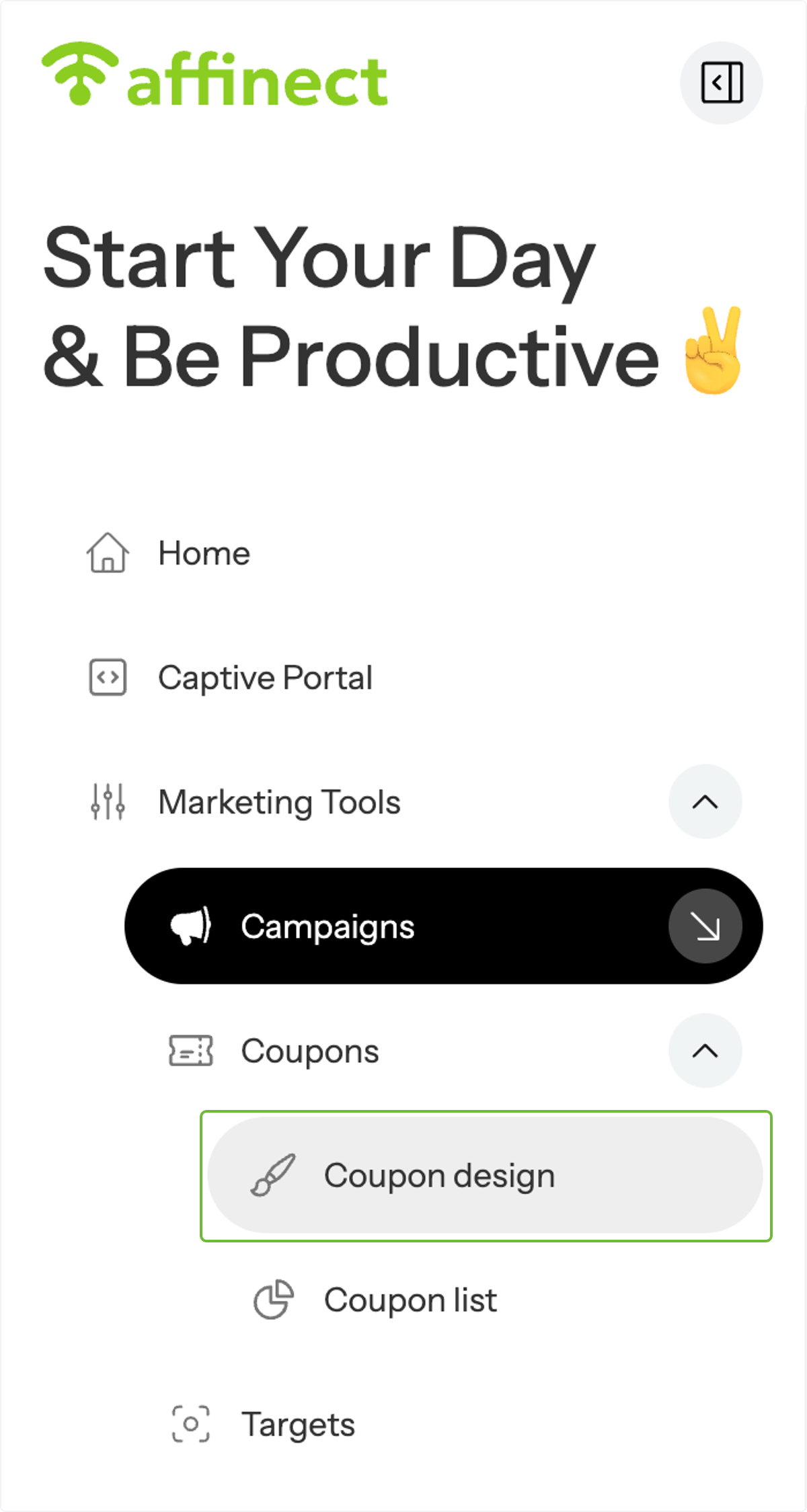 Navigate to Coupon Design