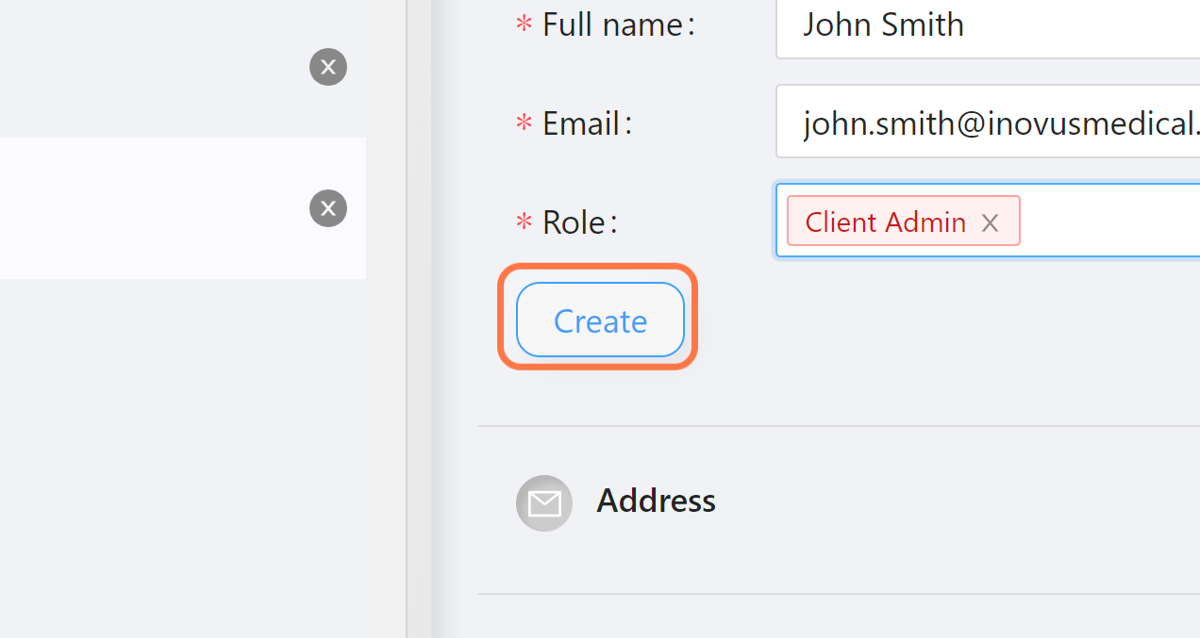 Creating a new user