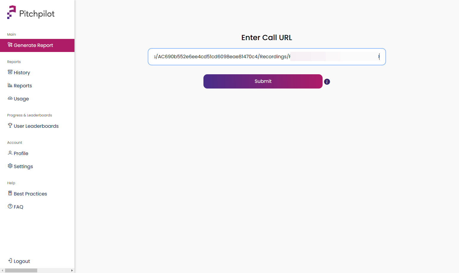 Paste selected text into input and press Submit!