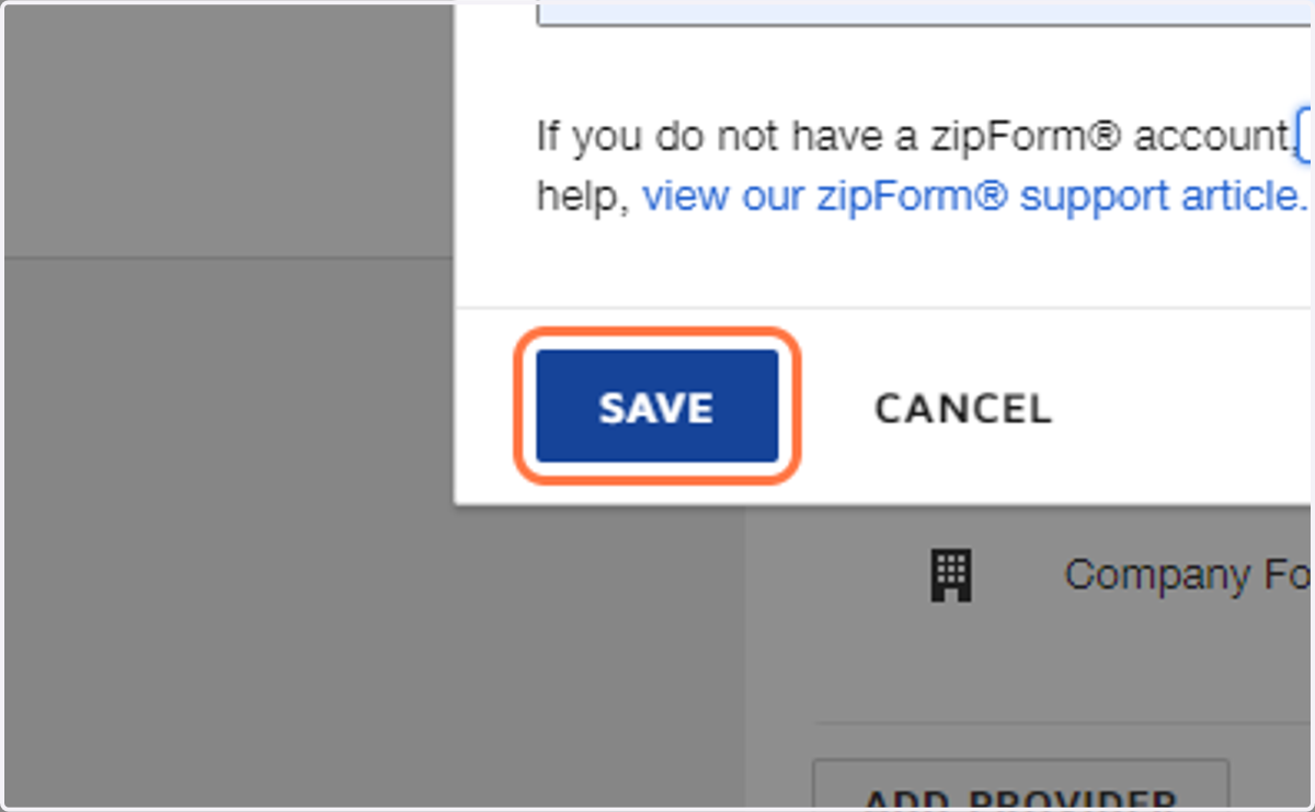 Click on SAVE