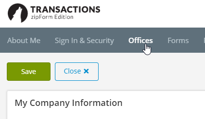 Go to Offices and make sure the address information is correct. Our name is Keller Williams Coastal and Lakes & Mountains Realty. Be sure to put the address where your license hangs.