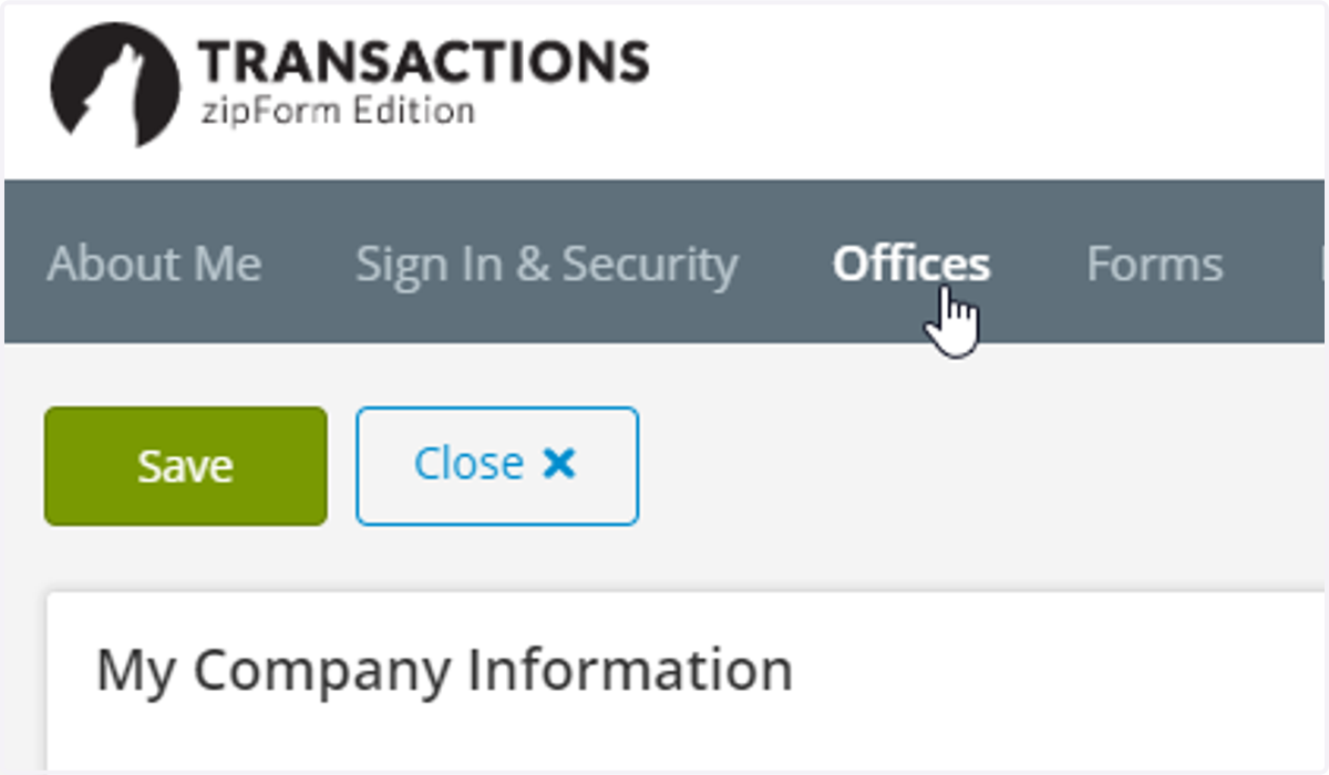 Go to Offices and make sure the address information is correct. Our name is Keller Williams Coastal and Lakes & Mountains Realty. Be sure to put the address where your license hangs.
