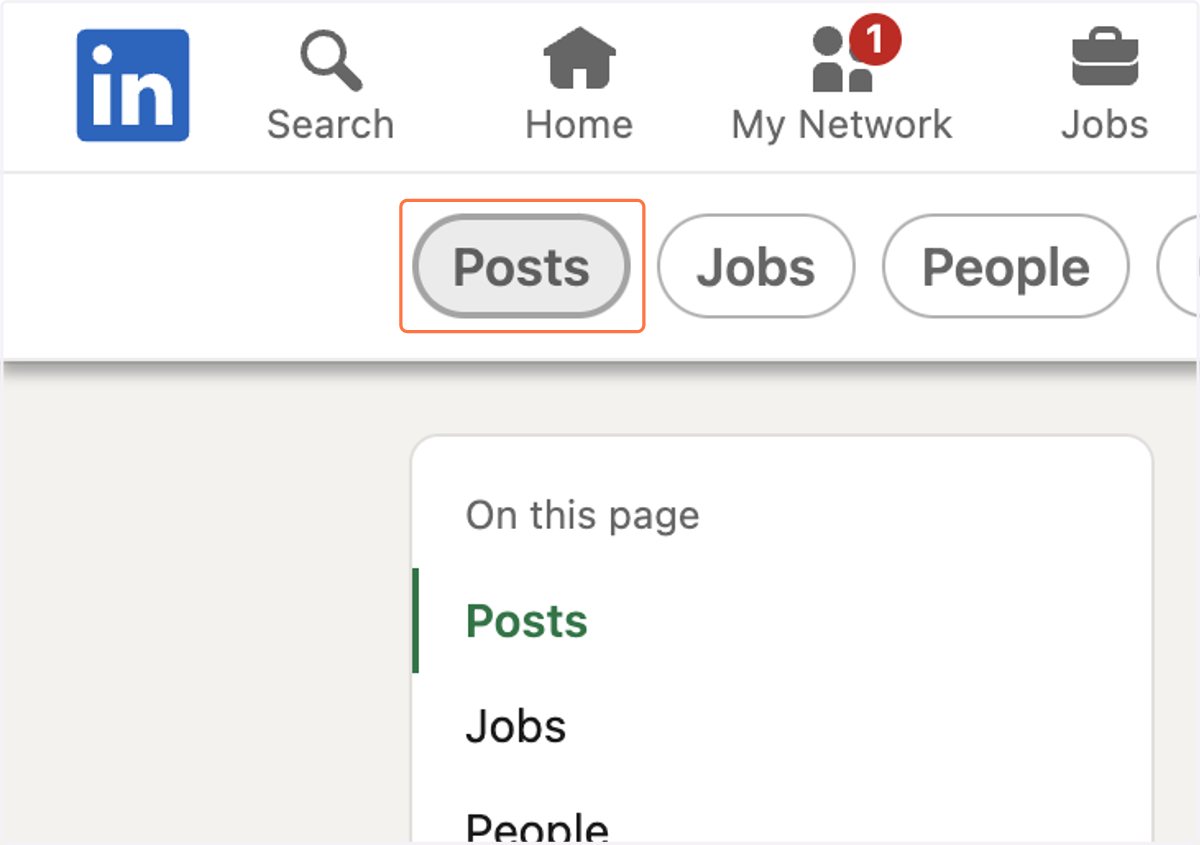 Click on Posts