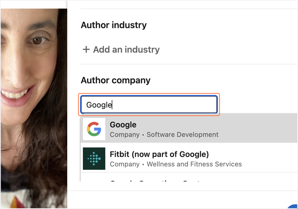 Type "Google"