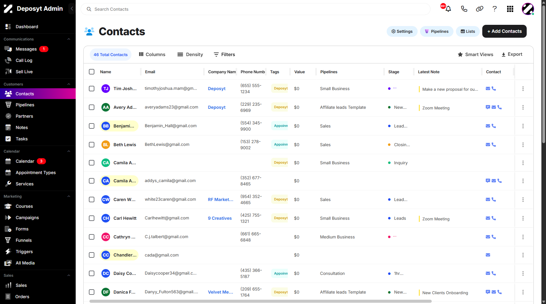 Step 2: Click on Lists to proceed.