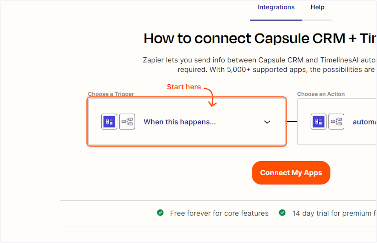 כיצד לשלב את Capsule ו-WhatsApp