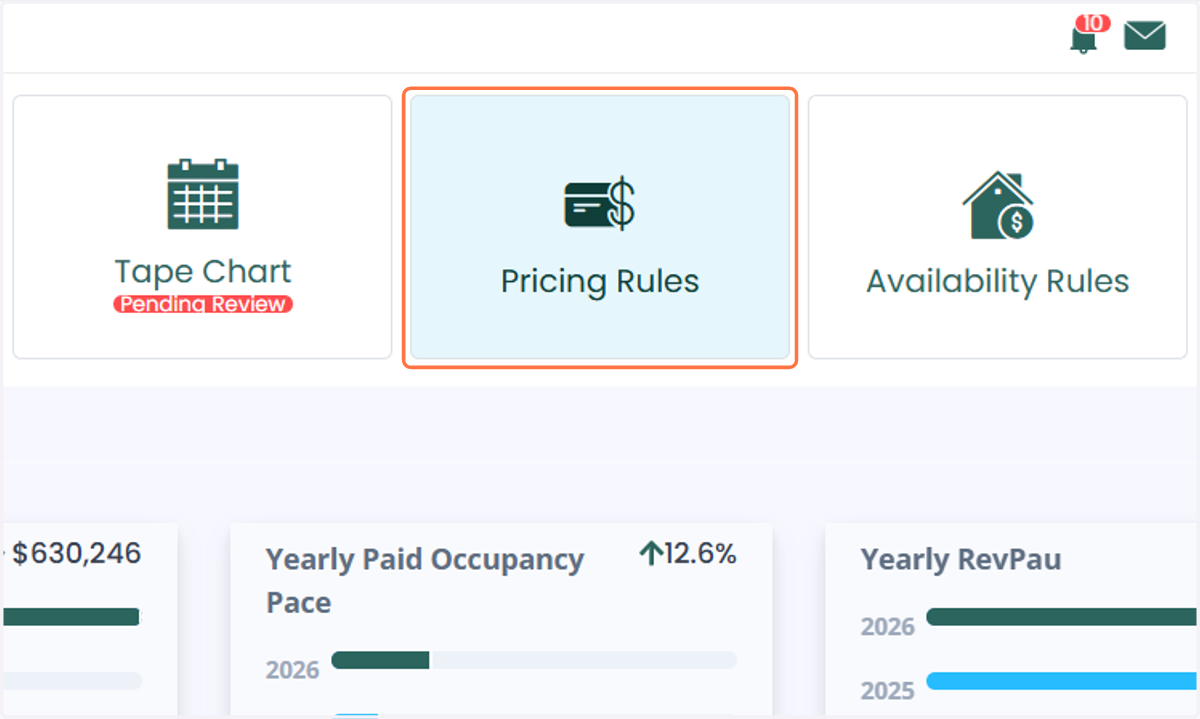 Navigate to Pricing Rules