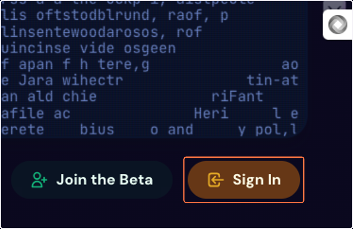 Click on Sign In