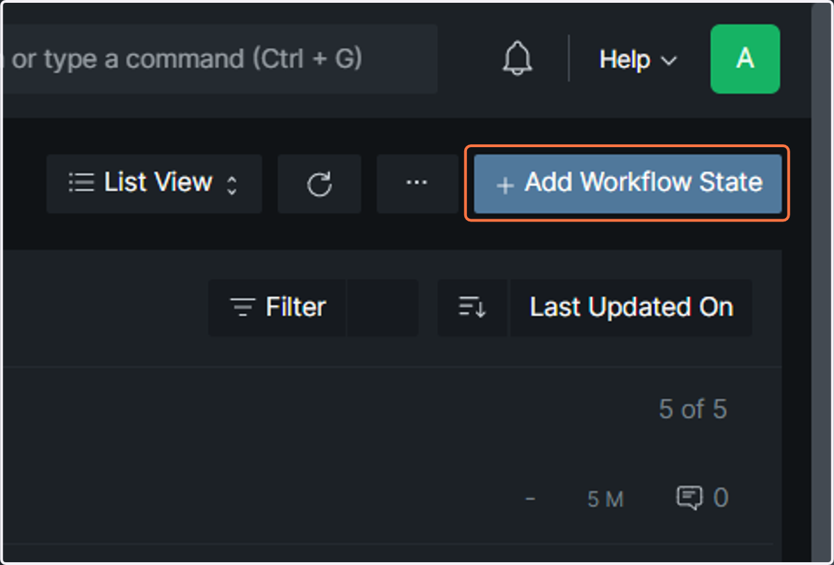Click on Add Workflow State