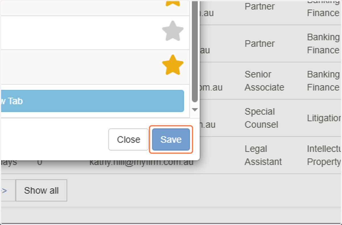 Click on Save